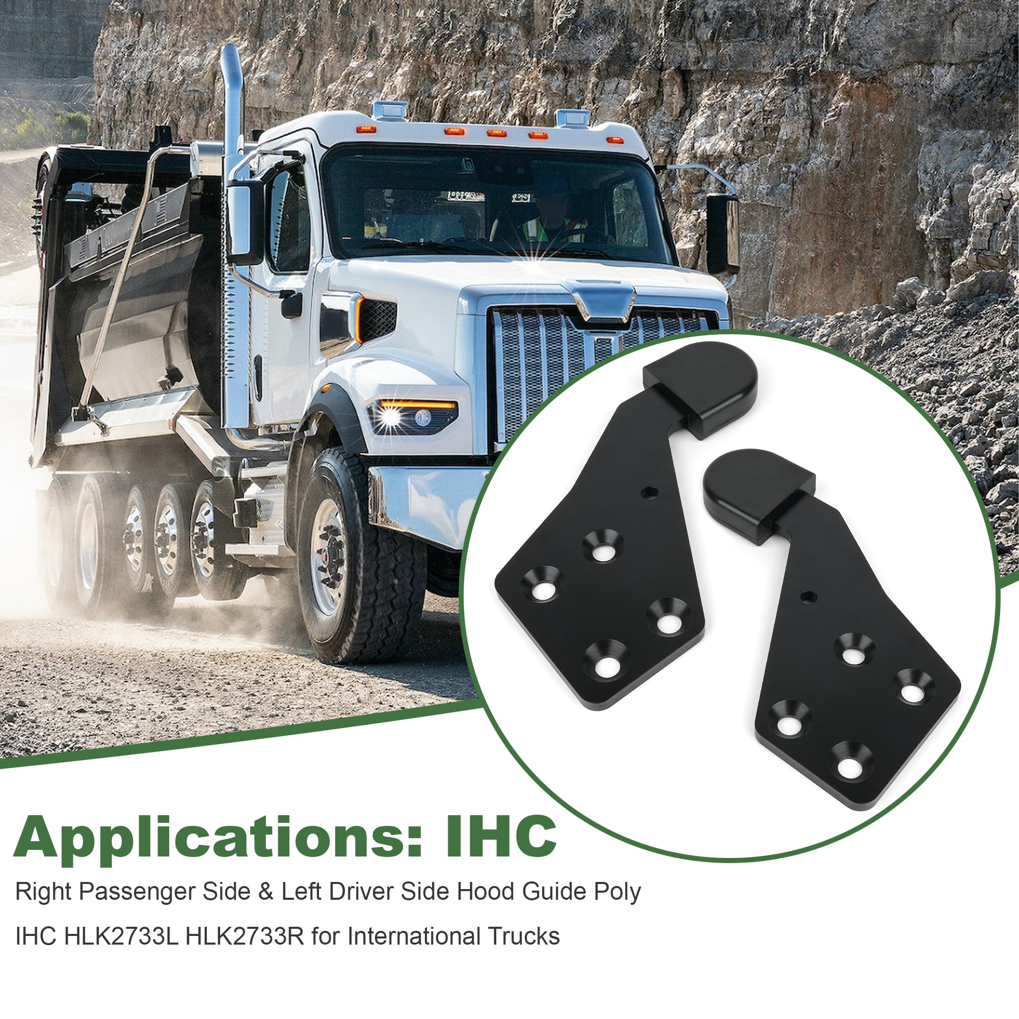 Amazon.com: Hood Guide Poly LH Driver Side and RH Passenger Side